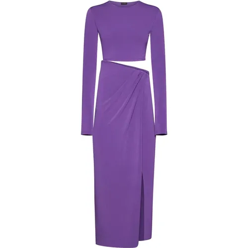 Violett Lila Cut-Out Midi Kleid , Damen, Größe: XS - Andamane - Modalova