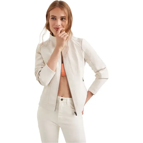 Blazer plain zip pockets , female, Sizes: 2XL - Desigual - Modalova