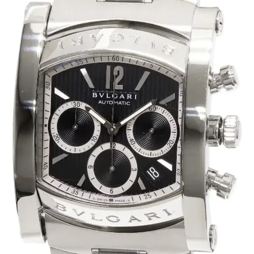 Pre-owned Stainless Steel watches , male, Sizes: ONE SIZE - Bvlgari Vintage - Modalova