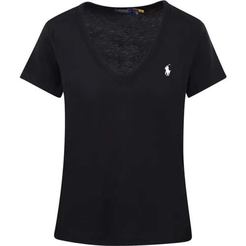 Schwarzes Polo Kurzarm T-Shirt - Ralph Lauren - Modalova