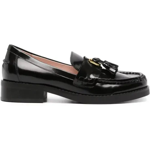 Leather Moccasins with Tassel , female, Sizes: 7 UK, 6 UK, 4 UK, 5 UK, 3 UK, 8 UK - Coccinelle - Modalova