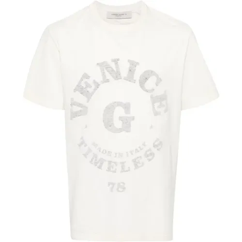 Venice Logo Print T-Shirt - Golden Goose - Modalova