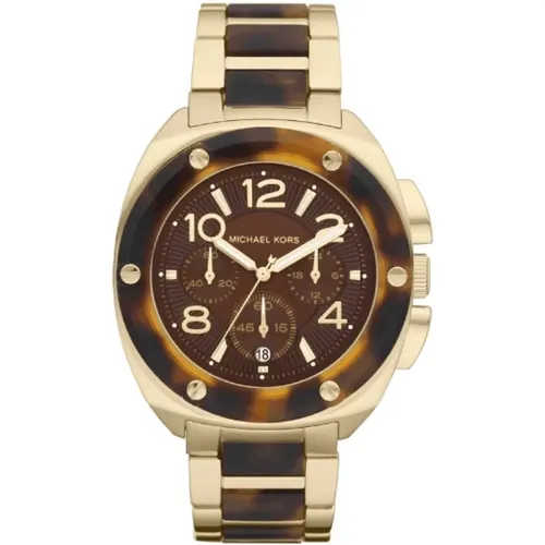 Goldene Damen Quarzuhr Edelstahl - Michael Kors - Modalova