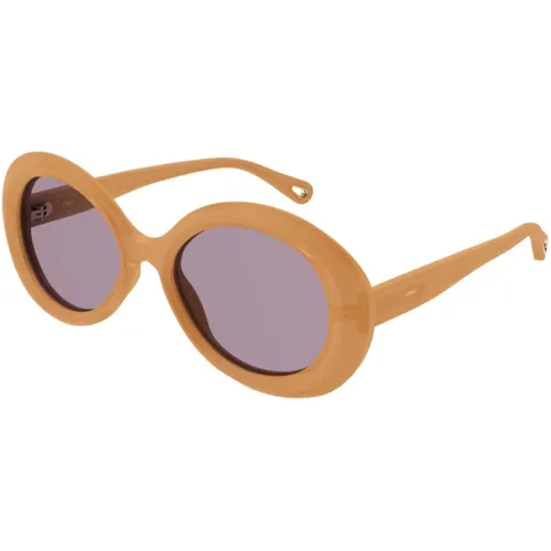 Violet Sunglasses , female, Sizes: 55 MM - Chloé - Modalova