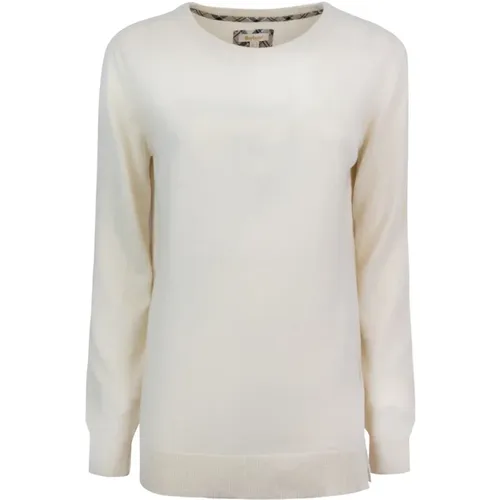 Sweater with Frayed Edges , female, Sizes: M - Barbour - Modalova