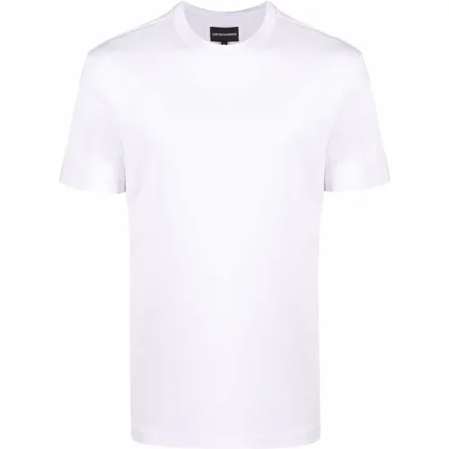 Logo-Patch T-shirt Short Sleeve , male, Sizes: XL, 2XL, L - Emporio Armani - Modalova