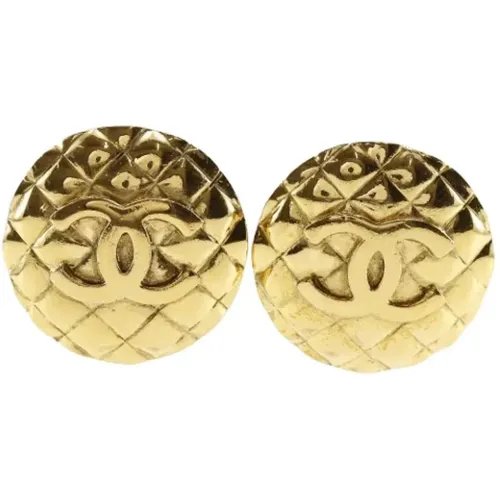 Pre-owned Metal earrings , female, Sizes: ONE SIZE - Chanel Vintage - Modalova