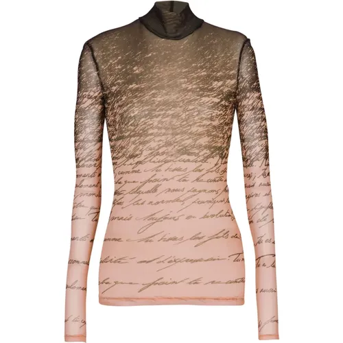 Langärmeliges Top mit „Lettre d'amour“-Print - Balmain - Modalova