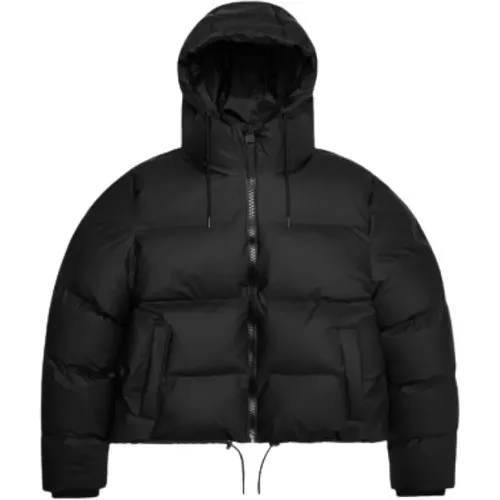 Wasserdichte Winter Puffer Jacke , Damen, Größe: M - Rains - Modalova