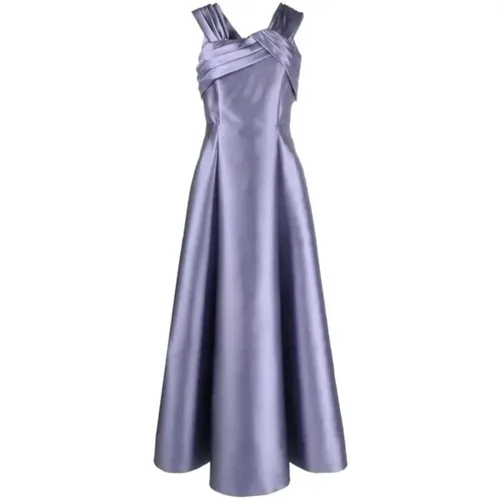 Elegantes Kleid aus Seidenmischung für besondere Anlässe - alberta ferretti - Modalova
