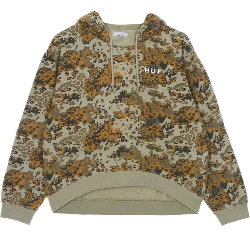 Camo Print Mockneck Hoodie Damen , Damen, Größe: XS - HUF - Modalova