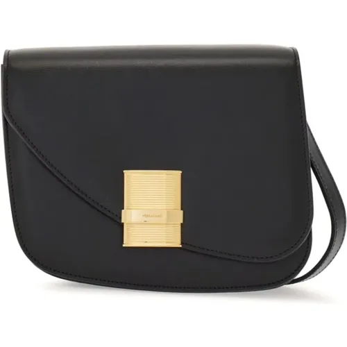 Smooth Shoulder Bag with Gold Hardware , female, Sizes: ONE SIZE - Salvatore Ferragamo - Modalova