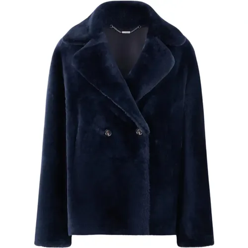 Luxuriöse Wendbare Shearling-Jacke - Kiton - Modalova