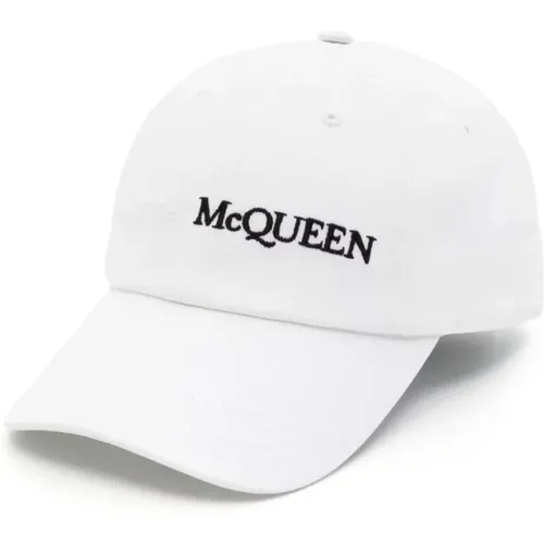 Baseball Hat with Embroidered Signature , male, Sizes: M, L - alexander mcqueen - Modalova
