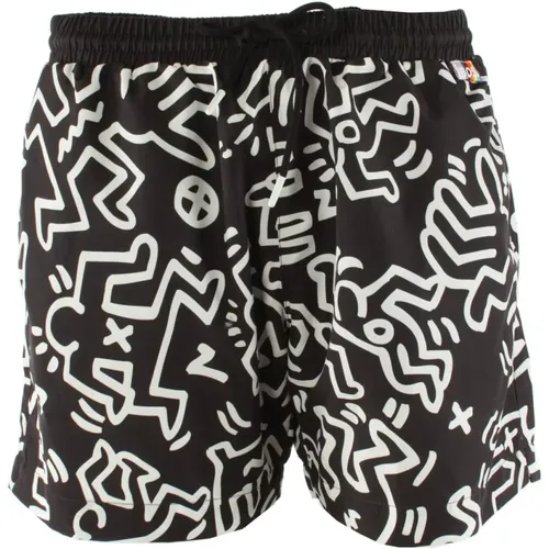 Keith Haring Badehose Schwarz Herren - Hugo Boss - Modalova