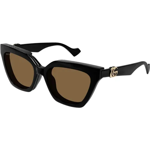 Stylish Sonnenbrillen in /Brown , Damen, Größe: 55 MM - Gucci - Modalova