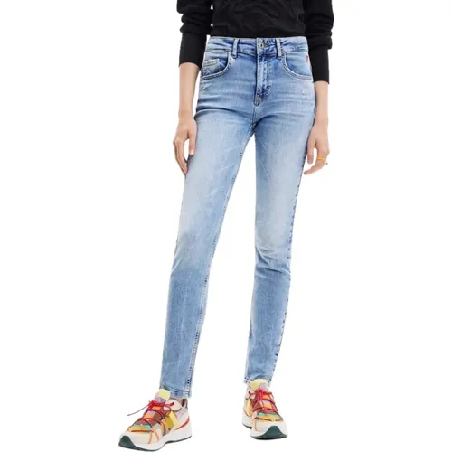 Slim-fit Jeans , Damen, Größe: XL - Desigual - Modalova