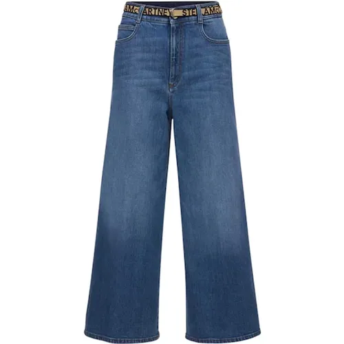 Rosa Cropped Denim Jeans Ss22 - Stella Mccartney - Modalova