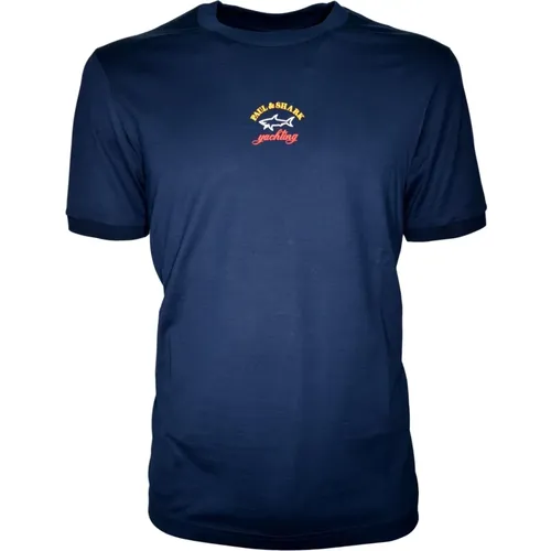 T Shirt con logo Cop1096 , male, Sizes: S, 3XL, 2XL, XL - PAUL & SHARK - Modalova
