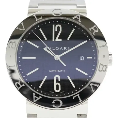 Pre-owned Stainless Steel watches , male, Sizes: ONE SIZE - Bvlgari Vintage - Modalova