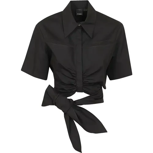 Cimmeri Poplin Shirt , female, Sizes: 2XS, XS, M - pinko - Modalova