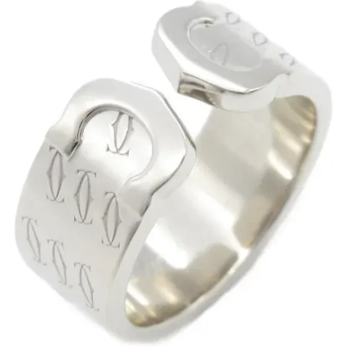 Pre-owned White Gold rings , female, Sizes: ONE SIZE - Cartier Vintage - Modalova