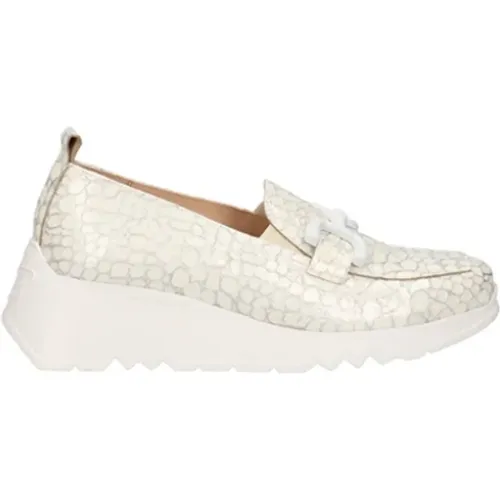 Leather moccasins , female, Sizes: 8 UK - Wonders - Modalova