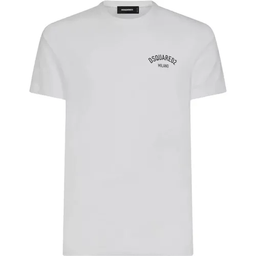 Stylish Cotton T-Shirt , male, Sizes: 2XL, L, 3XL, XL, M, S - Dsquared2 - Modalova