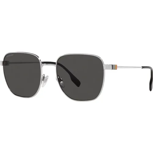 Silver/Dark Grey Sunglasses Drew BE - Burberry - Modalova