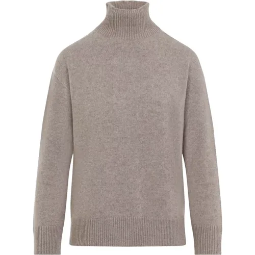 Cashmere Turtleneck Sweater in Oak , female, Sizes: S, M - Max Mara - Modalova