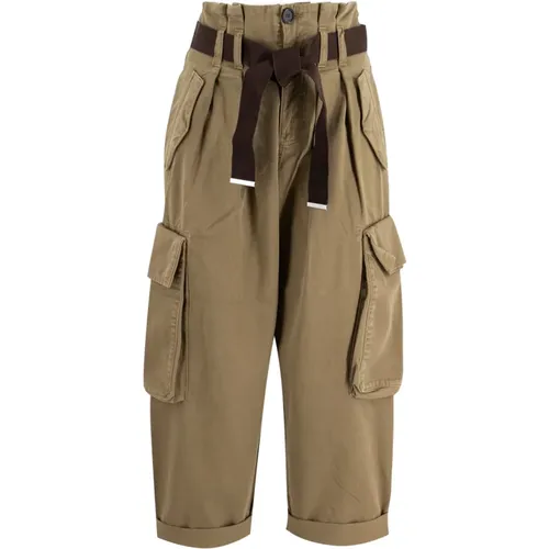 Cargo Trend High Waist Hose , Damen, Größe: S - pinko - Modalova