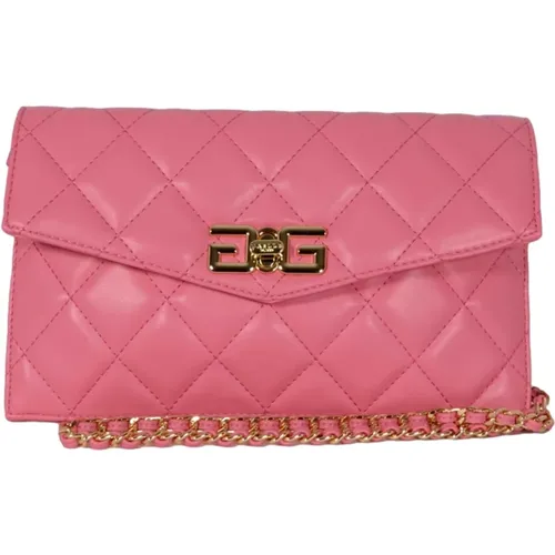 Quilted Pochette with Double G Closure , female, Sizes: ONE SIZE - Gaëlle Paris - Modalova
