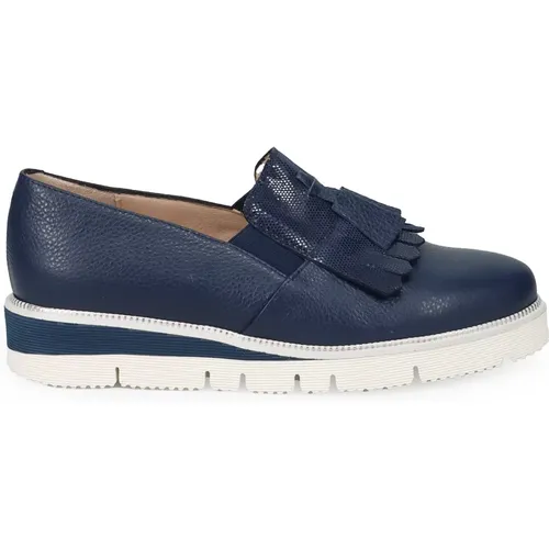 Blaue Fransen Quasten Slip-On Sneakers , Damen, Größe: 37 EU - Sangiorgio - Modalova
