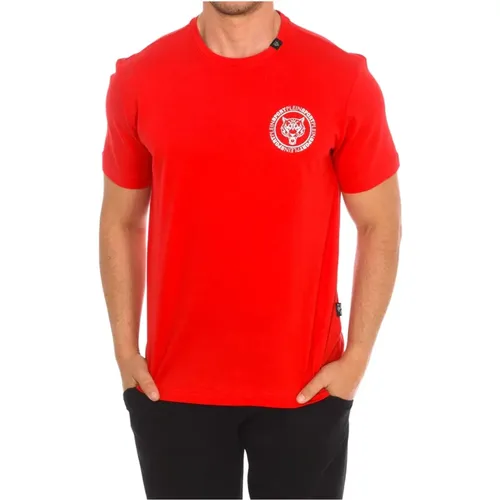 Kurzarm T-Shirt mit Markendruck , Herren, Größe: 2XL - Plein Sport - Modalova