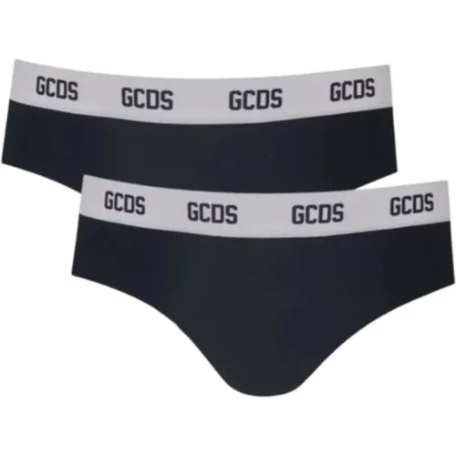 Herren Essentials Briefs 2-Pack , Herren, Größe: M - GCDS - Modalova