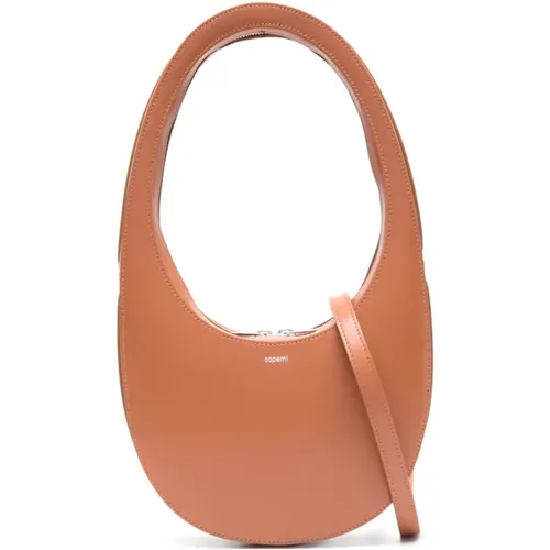 Oval-shaped Italian Leather Bag , female, Sizes: ONE SIZE - Coperni - Modalova