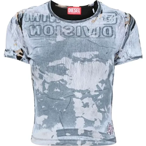 Abstract Print T-shirts and Polos , female, Sizes: XS, M - Diesel - Modalova