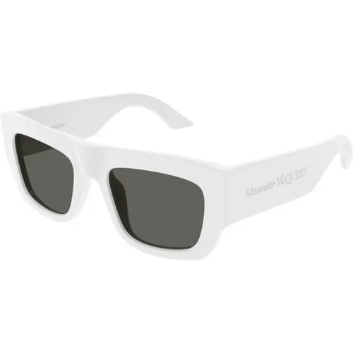Grey Sunglasses Am0449S 004 , unisex, Sizes: 53 MM - alexander mcqueen - Modalova