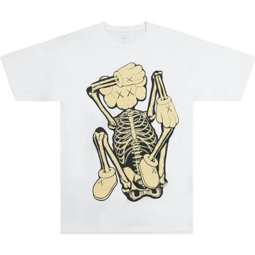Limitierte Auflage Skelett Fiktion T-Shirt , Herren, Größe: 2XL - Kaws - Modalova