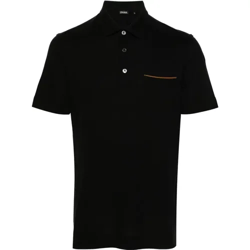 Classic Cotton Polo Shirt , male, Sizes: XL, L, 2XL - Ermenegildo Zegna - Modalova
