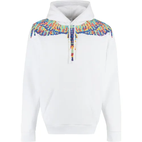 Kapuzenpullover mit Pointlism Wings , Herren, Größe: XL - Marcelo Burlon - Modalova