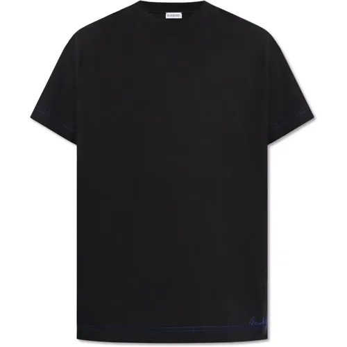 T-Shirt mit Patch , Herren, Größe: M - Burberry - Modalova
