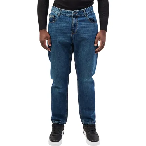 Blaue Jeans 5-Pocket Regular Fit , Herren, Größe: W38 - YES ZEE - Modalova