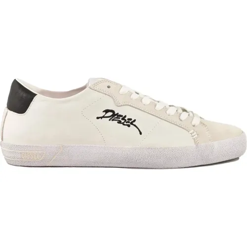 Leather Sneakers with Rubber Sole , male, Sizes: 9 UK, 11 UK - Diesel - Modalova