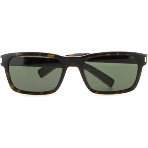 Square Logo Sunglasses Tortoiseshell Design , female, Sizes: ONE SIZE - Saint Laurent - Modalova