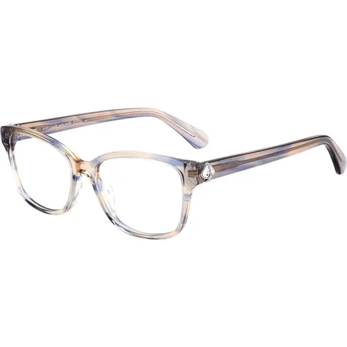 Blue Grey Horn Eyewear Frames Reilly/G , unisex, Sizes: 53 MM - Kate Spade - Modalova