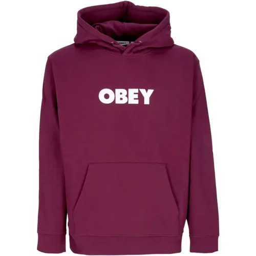 Premium Bold Hood Fleece Sweatshirt , Herren, Größe: XL - Obey - Modalova