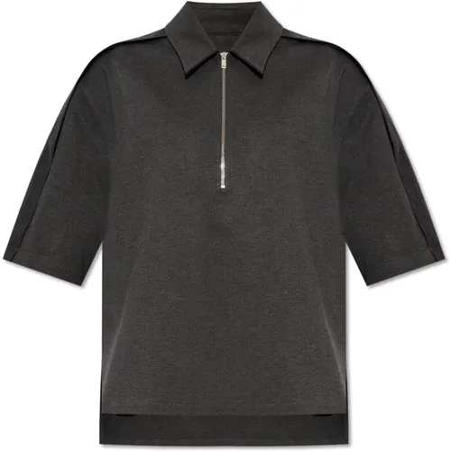 Polo-Shirt mit lockerer Passform , Damen, Größe: 2XS - Victoria Beckham - Modalova