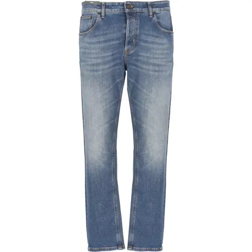 Blaue Denim Baumwolljeans für Mann , Herren, Größe: W33 - PT Torino - Modalova