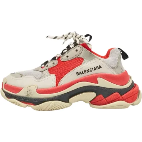 Pre-owned Mesh sneakers , female, Sizes: 4 UK - Balenciaga Vintage - Modalova